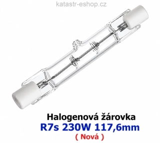 Halogenová žárovka R7s 230W 117,6mm ( Nová )